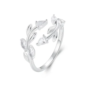 (image for) PANDORA Style Leaf Wrap Open Ring - BSR552-E