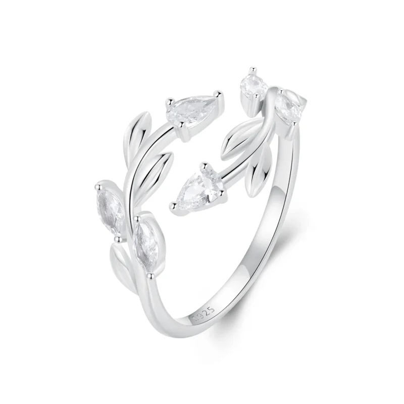 (image for) PANDORA Style Leaf Wrap Open Ring - BSR552-E - Product Image