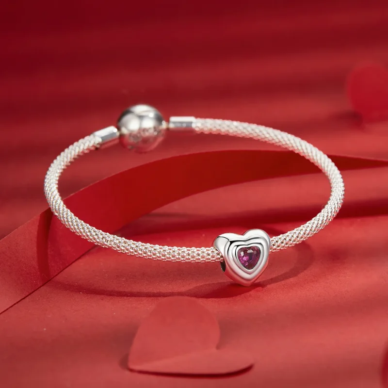 (image for) PANDORA Style Love Heart Classic Halo charm - SCC2776 - View 5