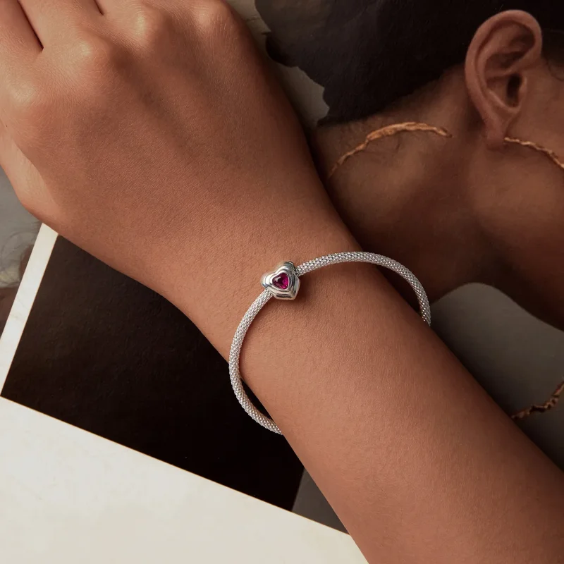 (image for) PANDORA Style Love Heart Classic Halo charm - SCC2776 - View 6