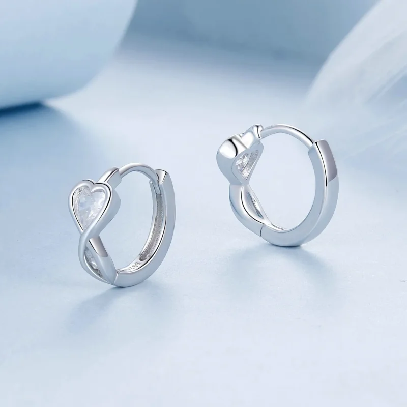 (image for) PANDORA Style Love Infinity Earrings - BSE1004 - View 3