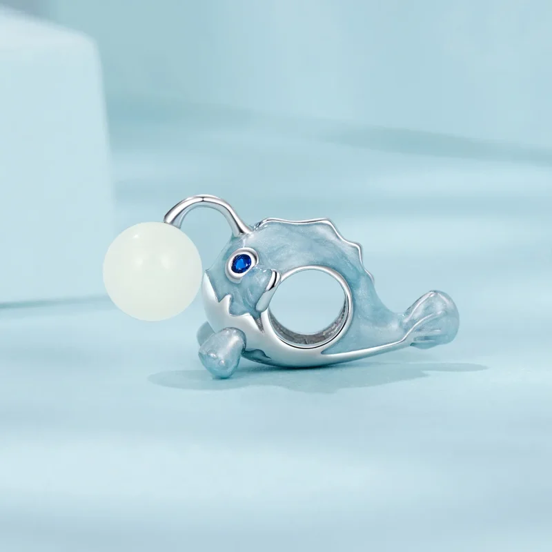 (image for) PANDORA Style Luminous Lantern Fish charm - SCC2795 - View 3