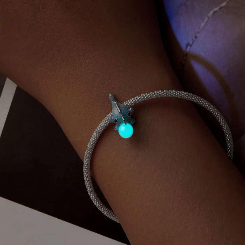 (image for) PANDORA Style Luminous Lantern Fish charm - SCC2795 - View 10