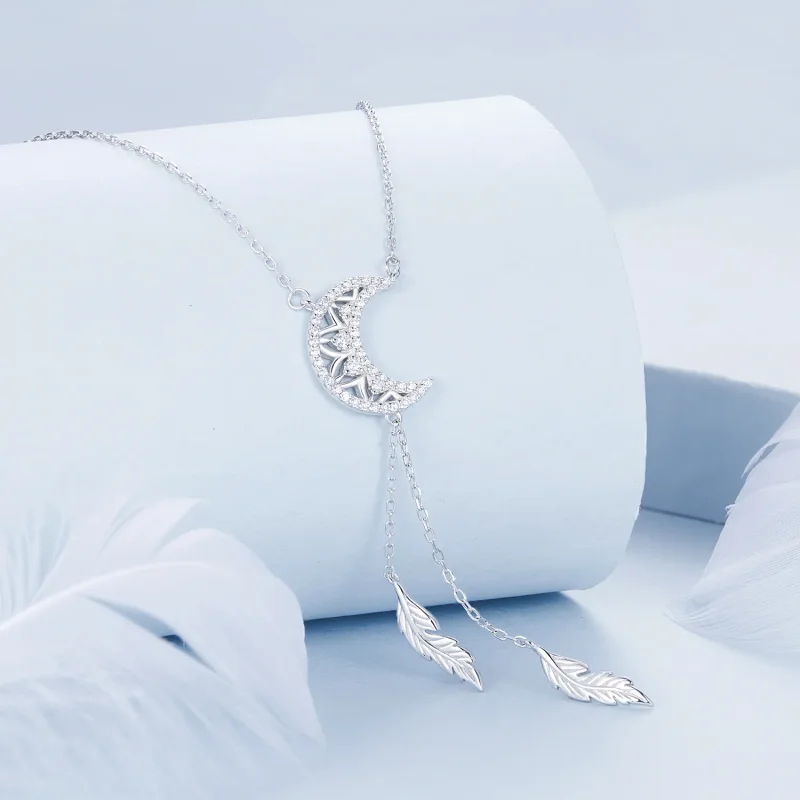 (image for) PANDORA Style Moon Dreamcatcher Necklace - BSN390 - View 2