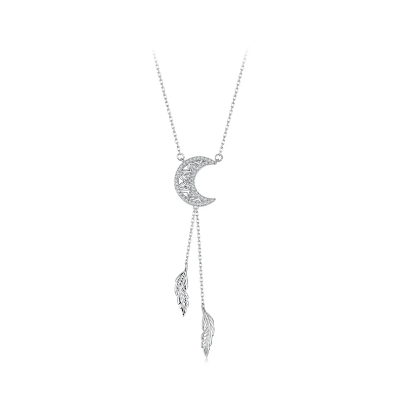 (image for) PANDORA Style Moon Dreamcatcher Necklace - BSN390 - Product Image