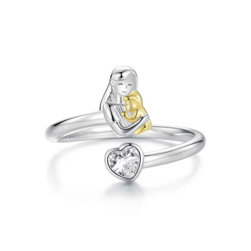 (image for) PANDORA Style Mother and Child Embrace Ring - SCR1051-E - Product Image