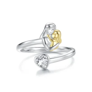 (image for) PANDORA Style Mother and Daughter Hug Ring - SCR1052-E