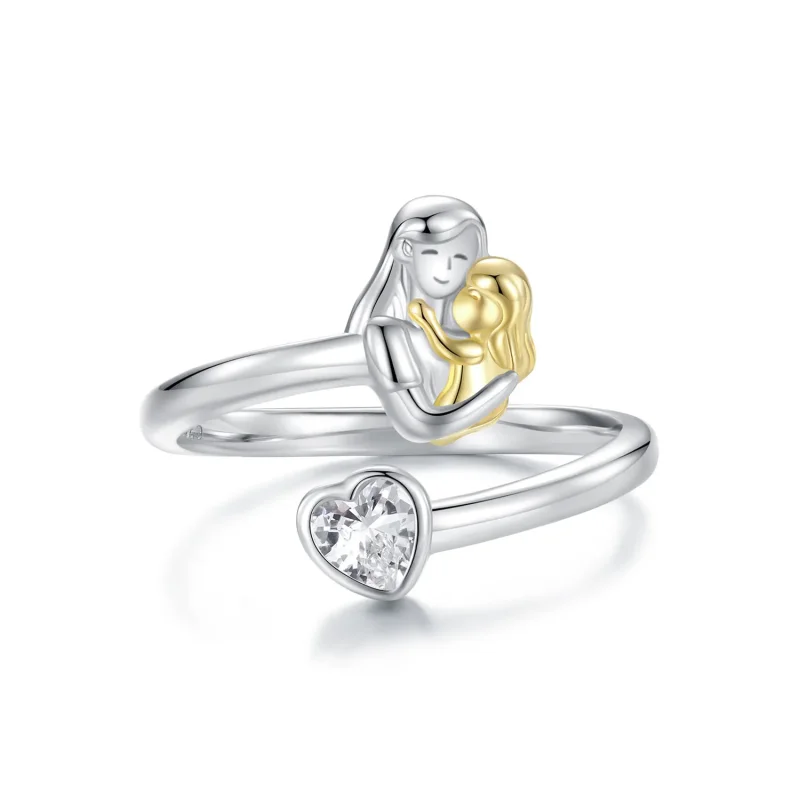 (image for) PANDORA Style Mother and Daughter Hug Ring - SCR1052-E - Product Image