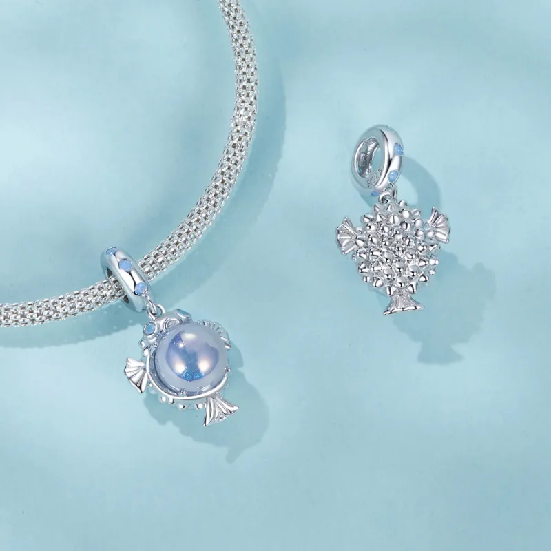 (image for) PANDORA Style Ocean Puffer Pendant - SCC2798 - View 5