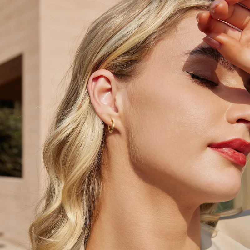 (image for) PANDORA Style Oval earrings - BSE1015-B - View 8