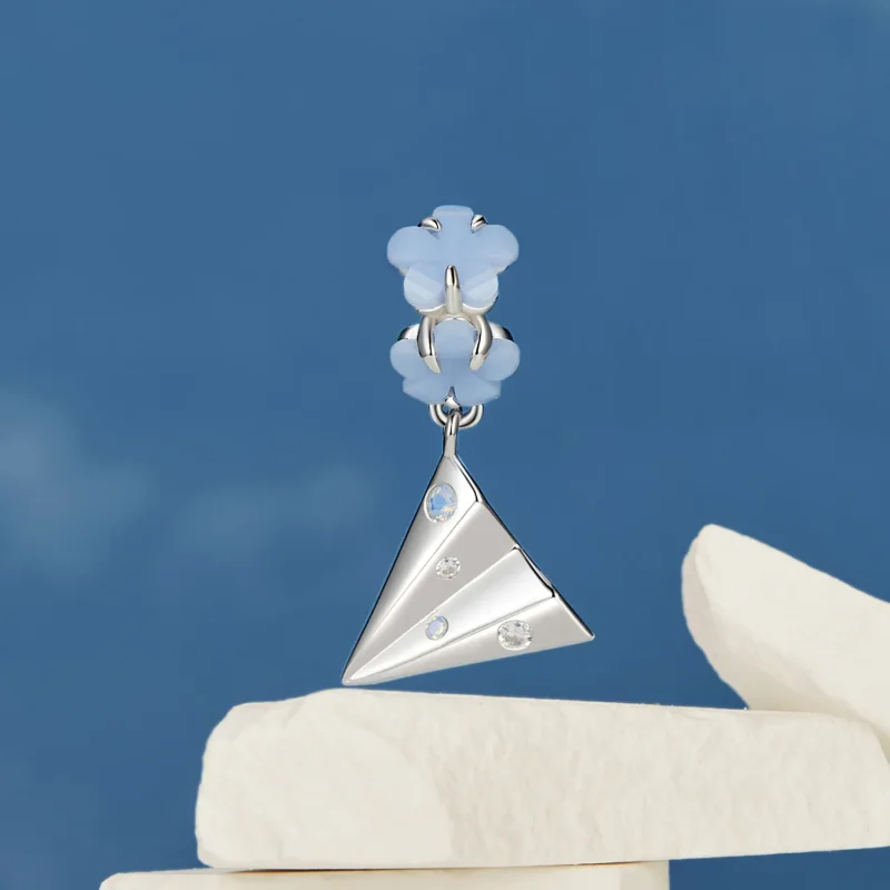 (image for) PANDORA Style Paper Plane Pendant - BSC1027 - View 2