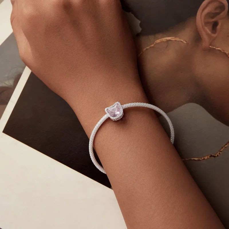 (image for) PANDORA Style Pink Cat charm - BSC1020 - View 6