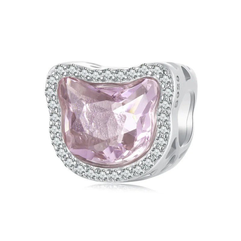 (image for) PANDORA Style Pink Cat charm - BSC1020 - Product Image