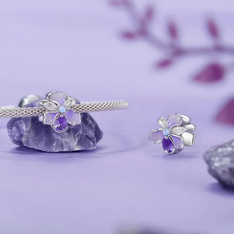 (image for) PANDORA Style Romantic Iris charm - BSC1031 - View 4