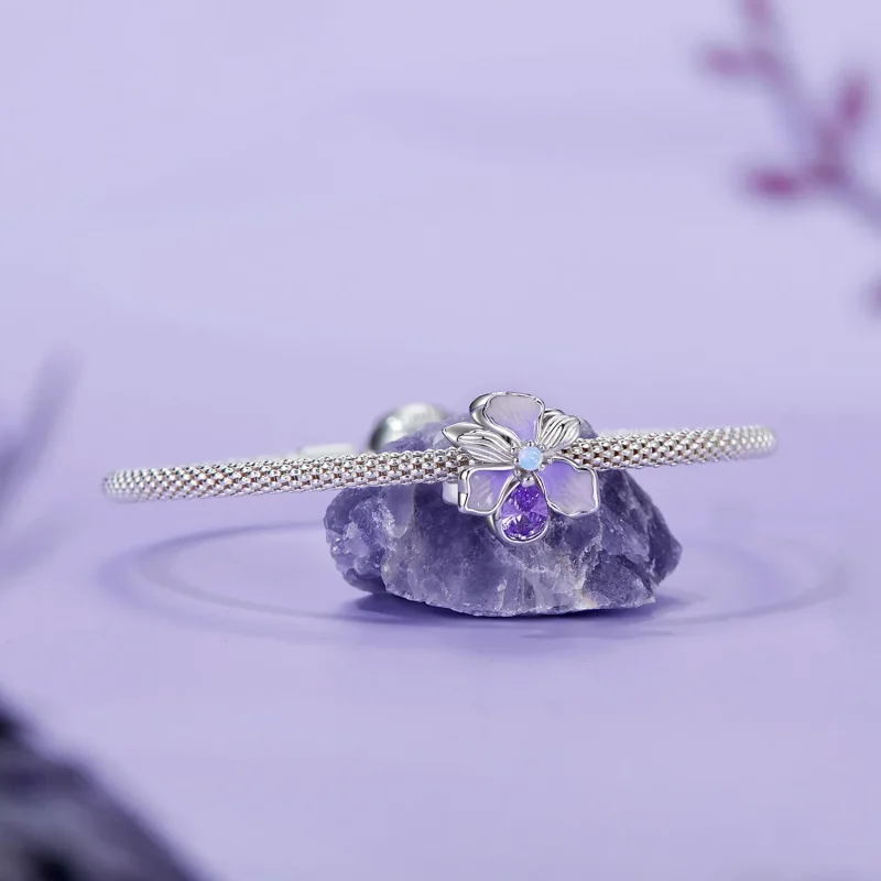 (image for) PANDORA Style Romantic Iris charm - BSC1031 - View 5