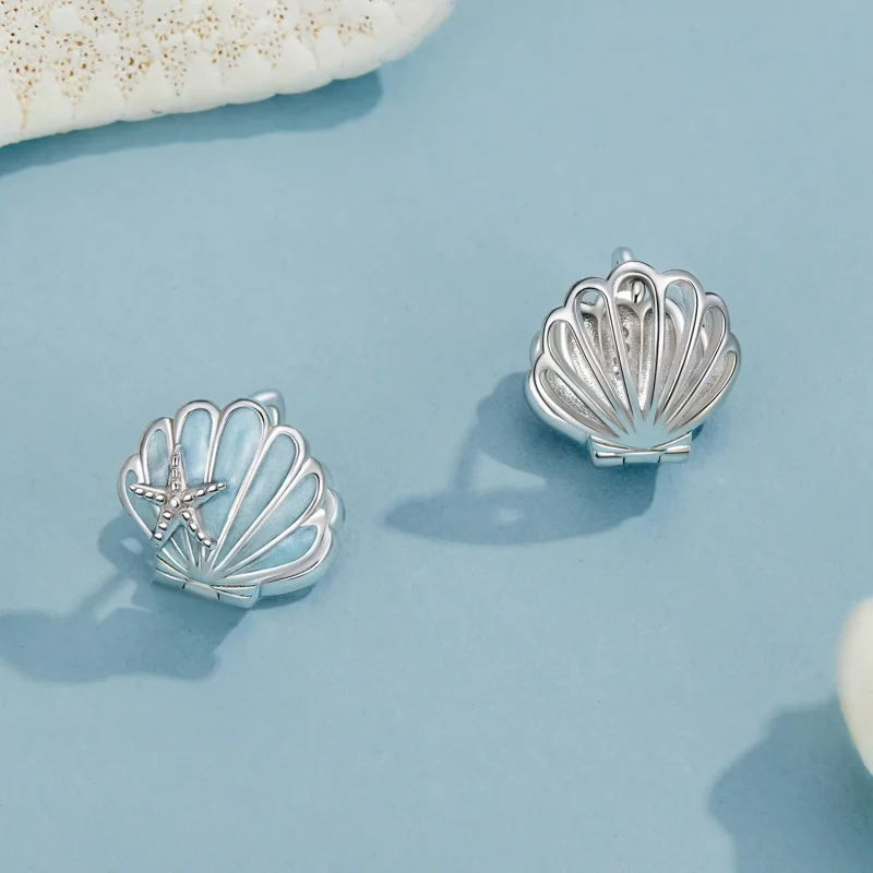 (image for) PANDORA Style Shell earrings - BSE1011 - View 3