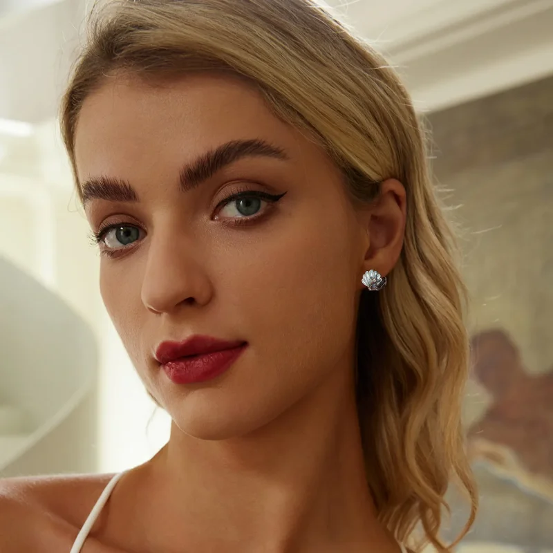 (image for) PANDORA Style Shell earrings - BSE1011 - View 8