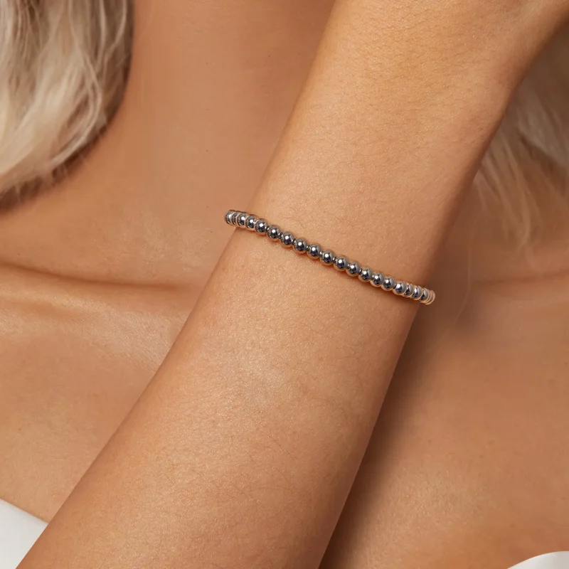 (image for) PANDORA Style Silver Bead Bracelet - BSB175 - View 5