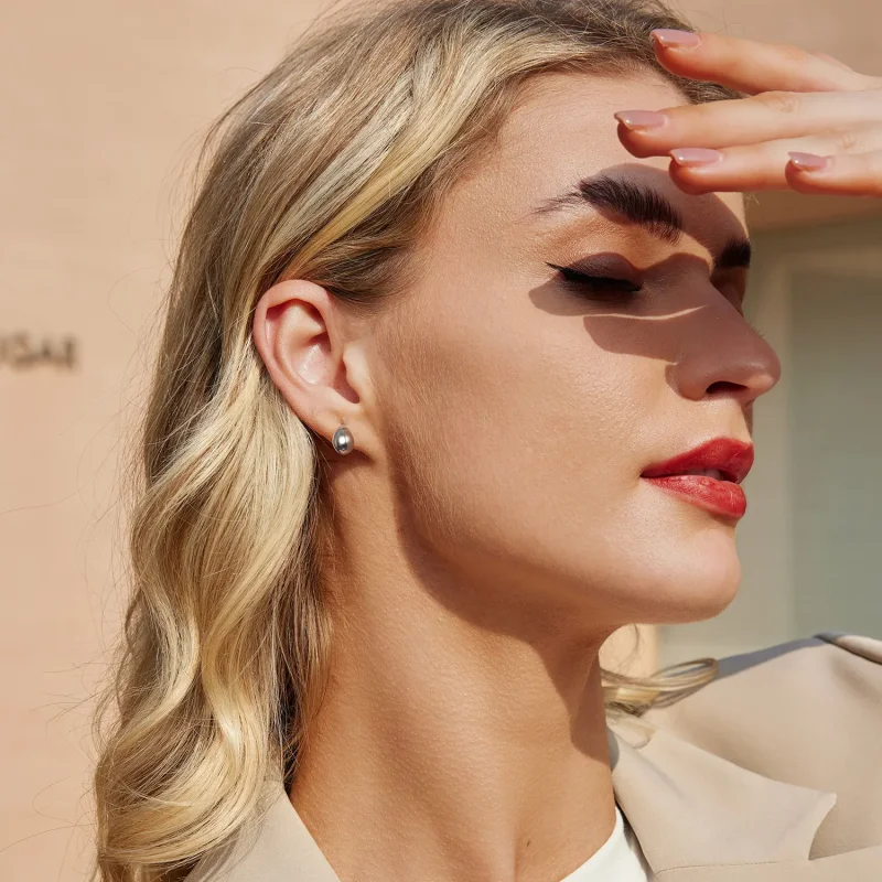 (image for) PANDORA Style Silver teardrop earrings - BSE1014 - View 7