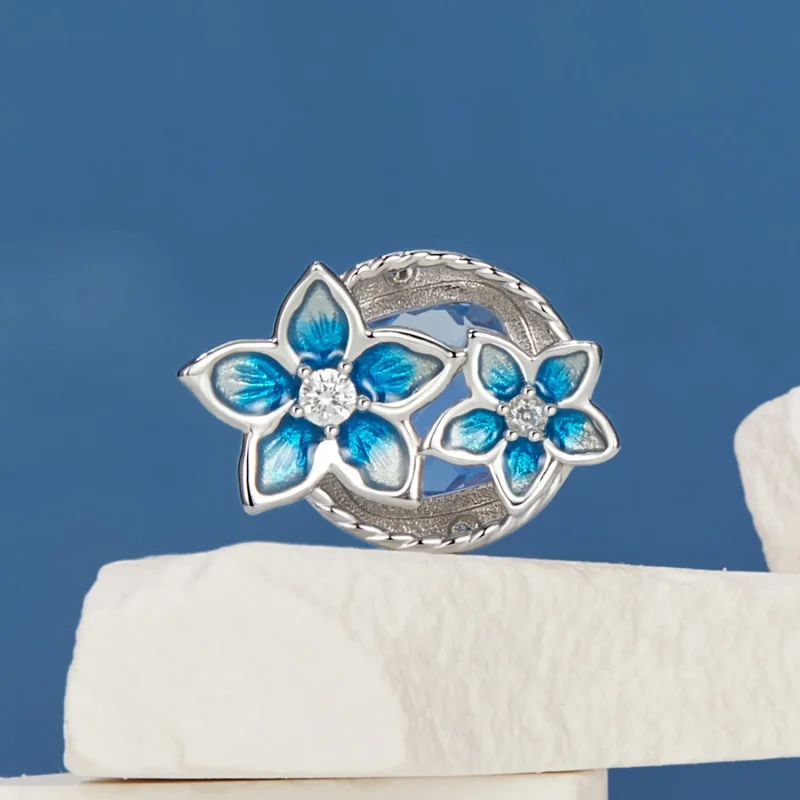 (image for) PANDORA Style Small delphinium flower charm - BSC1029 - View 8