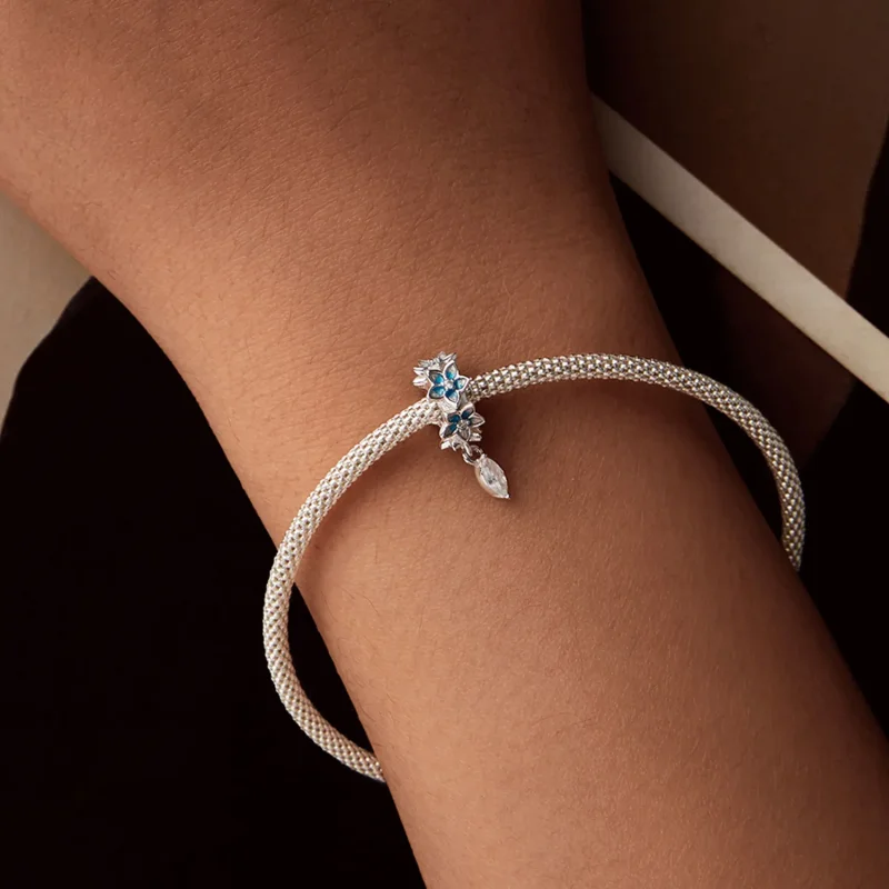 (image for) PANDORA Style Small delphinium pendant - BSC1028 - View 7