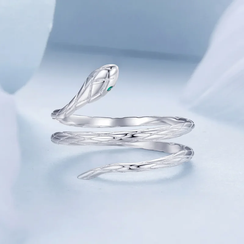 (image for) PANDORA Style Snake Open Ring - BSR555-E - View 3