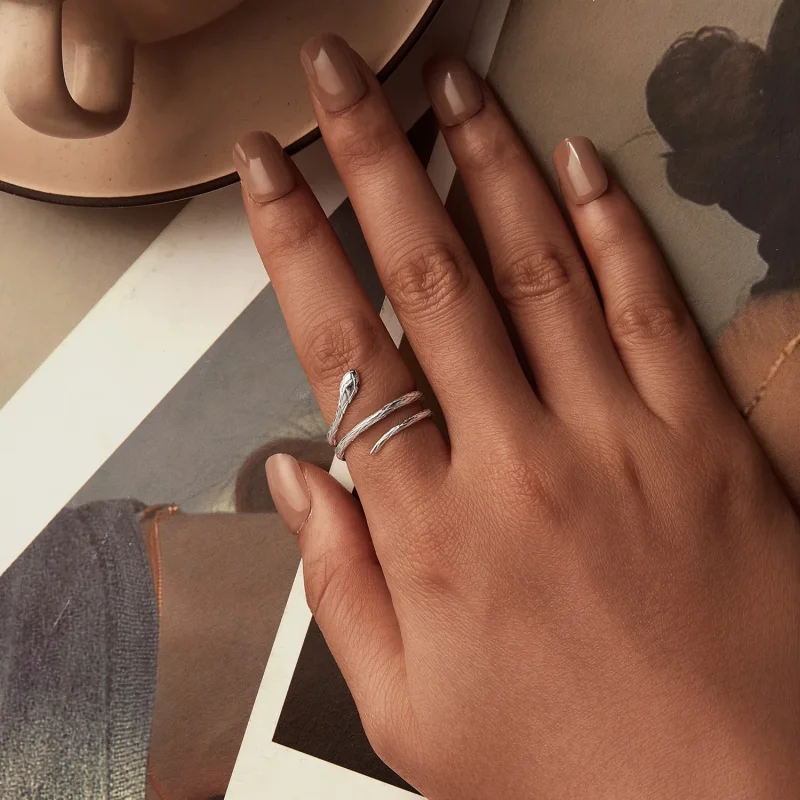 (image for) PANDORA Style Snake Open Ring - BSR555-E - View 4