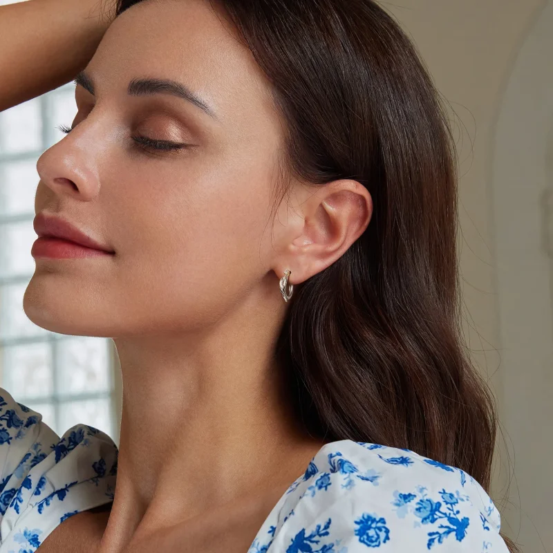 (image for) PANDORA Style Snake Wrap Earrings - BSE1008 - View 8