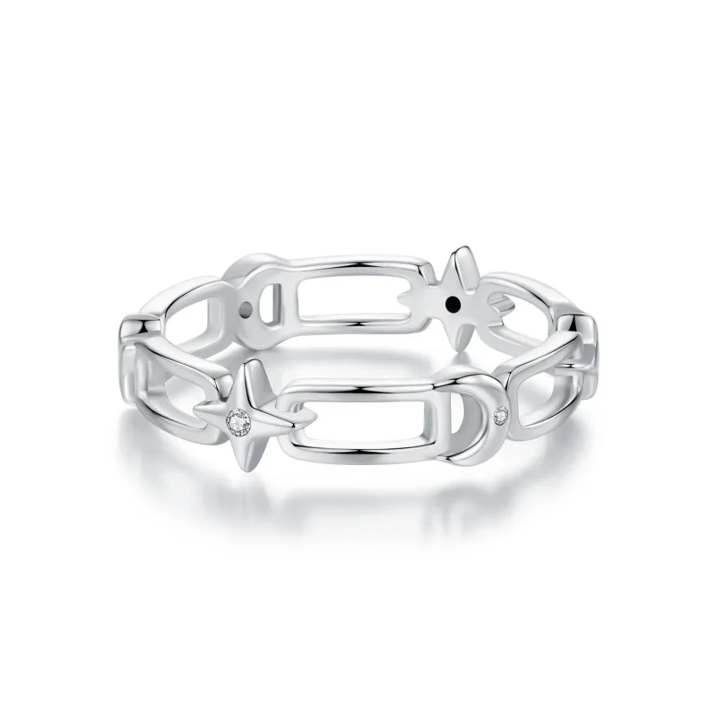 (image for) PANDORA Style Star and Moon Chain Ring - SCR1043 - Product Image