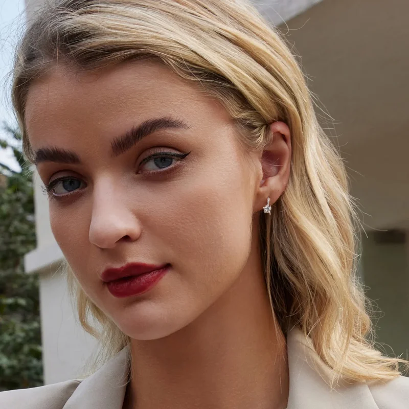 (image for) PANDORA Style Star Ear Hooks - BSE1028 - View 8