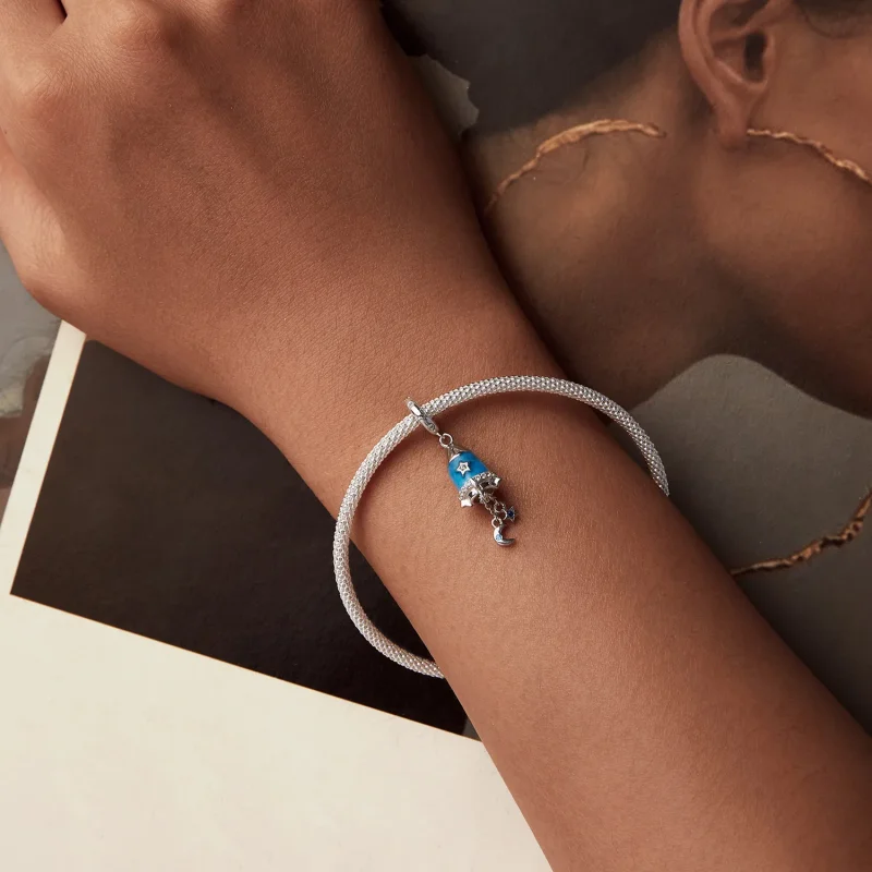 (image for) PANDORA Style Star Moon Rocket Pendant - SCC2788 - View 5