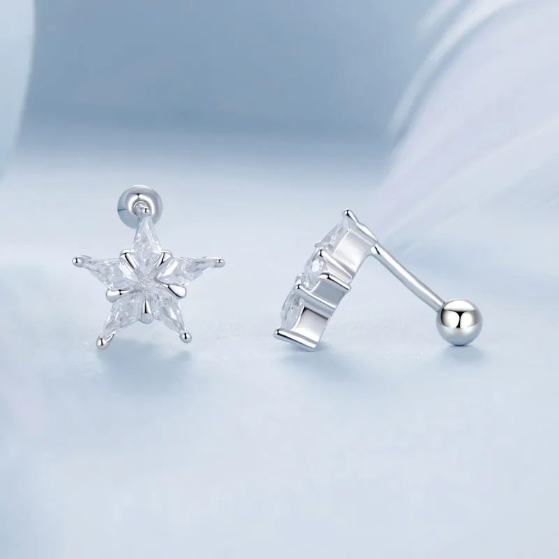 (image for) PANDORA Style Star sparkle earrings - BSE1009 - View 4