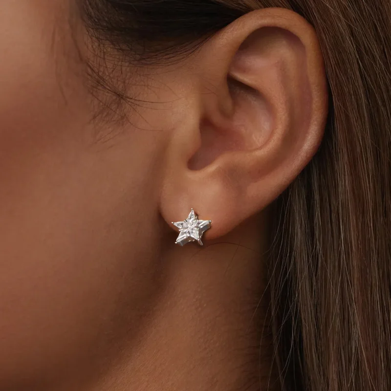(image for) PANDORA Style Star sparkle earrings - BSE1009 - View 5