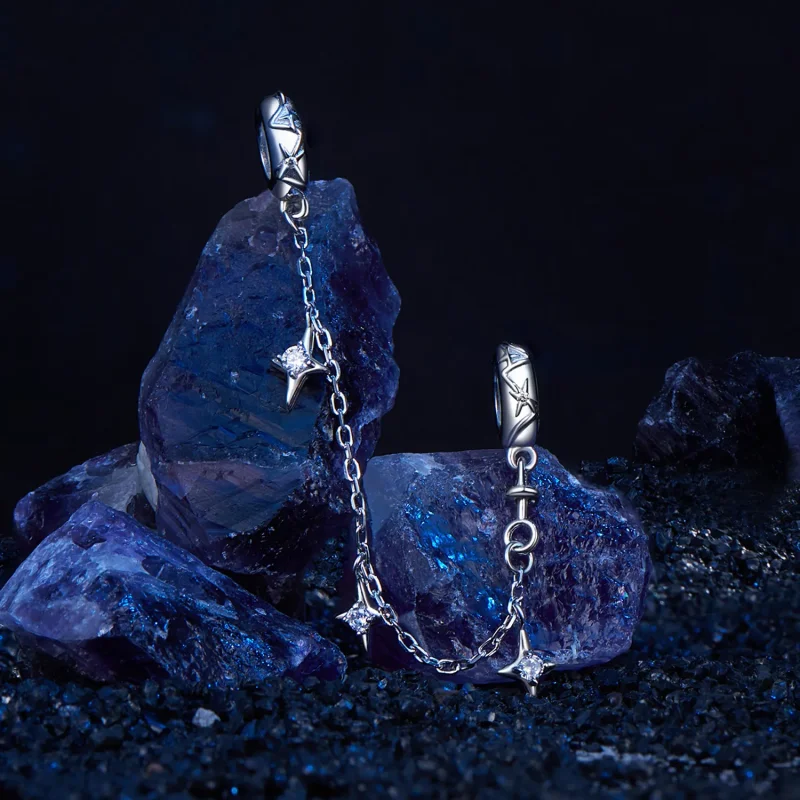 (image for) PANDORA Style Starburst Safety Chain - SCC2789 - View 2