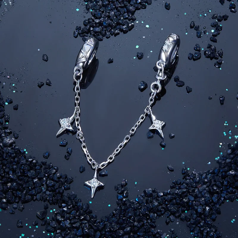 (image for) PANDORA Style Starburst Safety Chain - SCC2789 - View 3