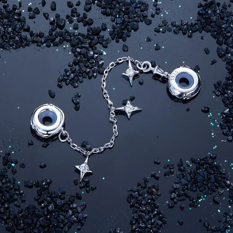 (image for) PANDORA Style Starburst Safety Chain - SCC2789 - View 5