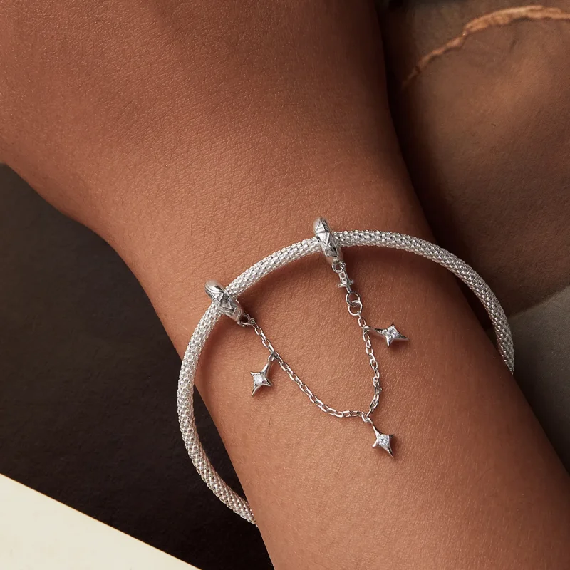 (image for) PANDORA Style Starburst Safety Chain - SCC2789 - View 7