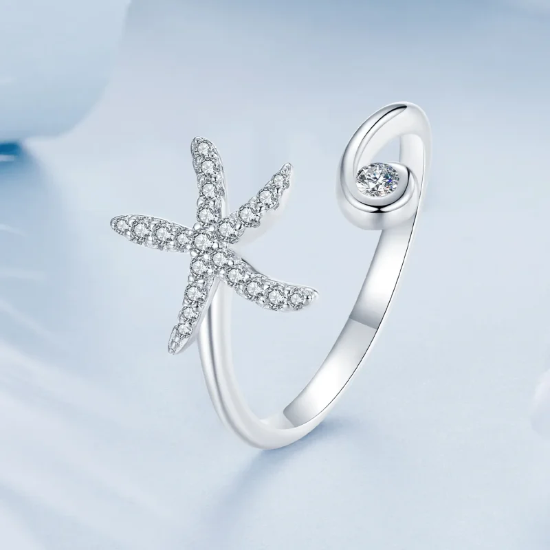 (image for) PANDORA Style Starfish Open Ring - BSR560-E - View 2