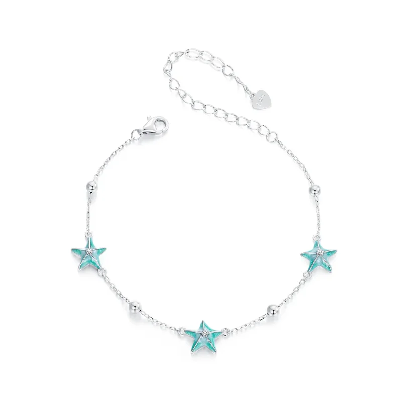 (image for) PANDORA Style Starfish Teal Bracelet - SCB276 - Product Image
