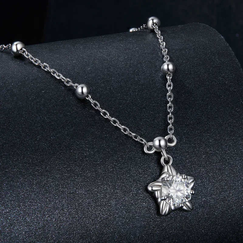 (image for) PANDORA Style Starlight 0.5ct necklace (with one certificate) - MSN036 - View 2