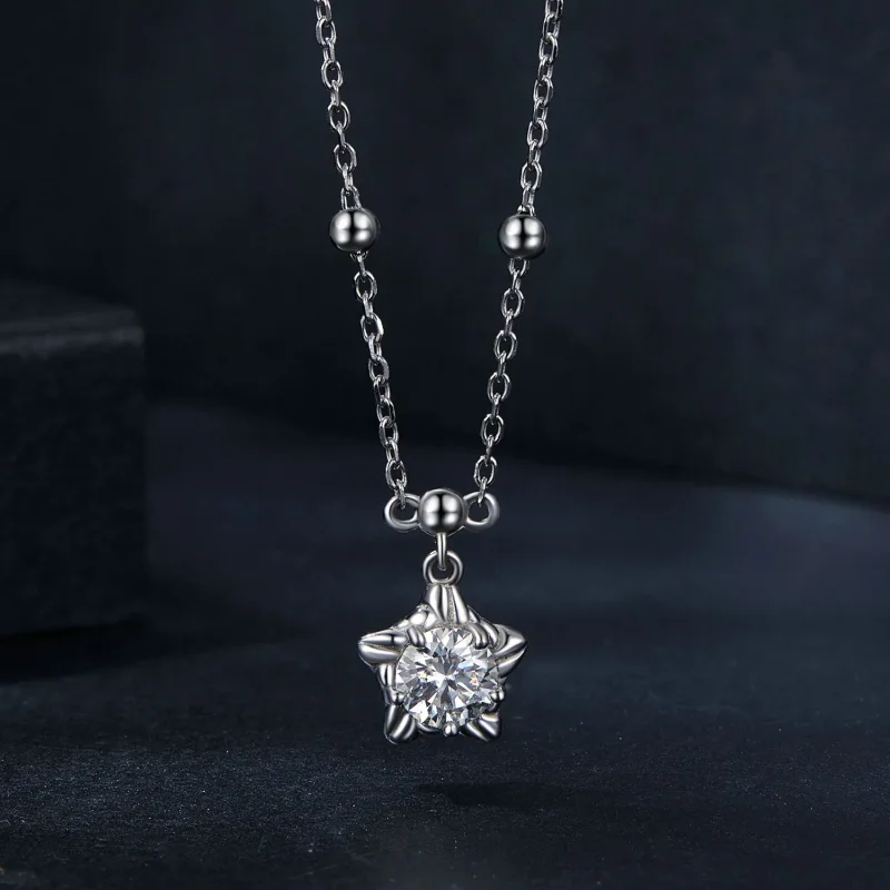 (image for) PANDORA Style Starlight 0.5ct necklace (with one certificate) - MSN036 - View 3