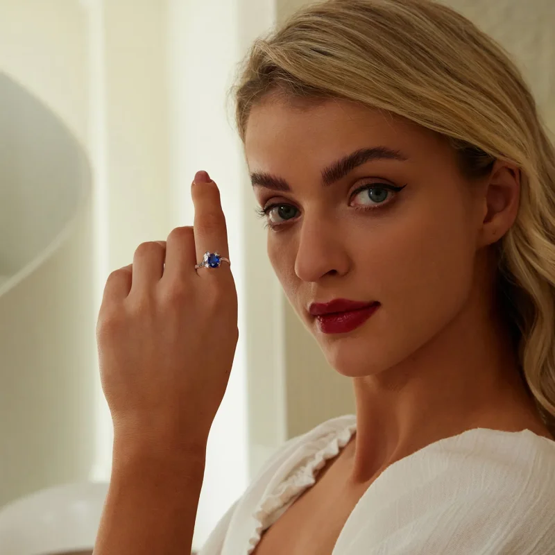 (image for) PANDORA Style Star-Moon Snake Ring - BSR557 - View 7