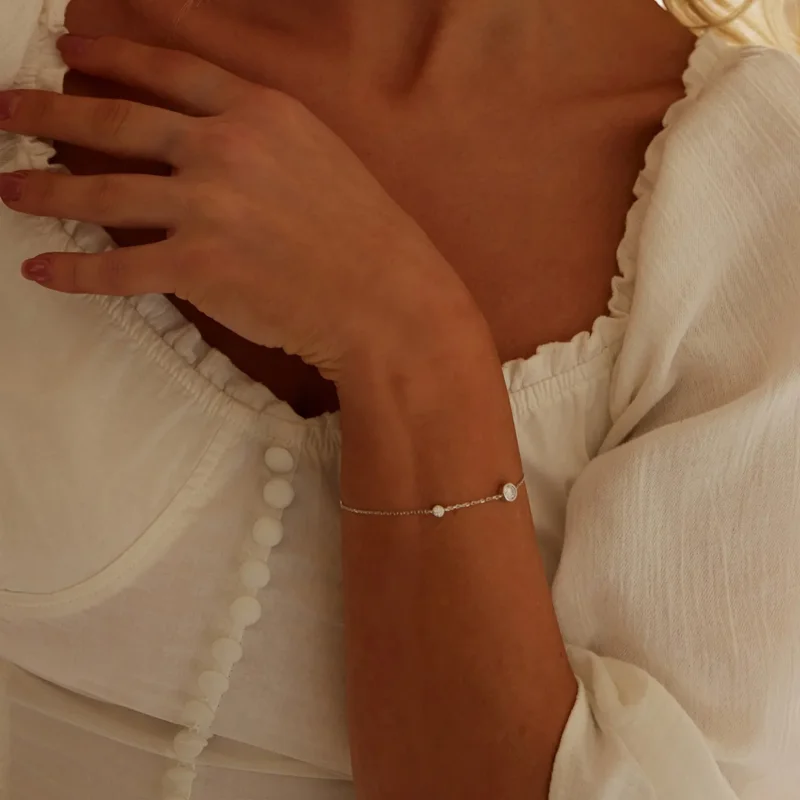 (image for) PANDORA Style Starry Moissanite Bracelet (with one certificate) - MSB018 - View 5