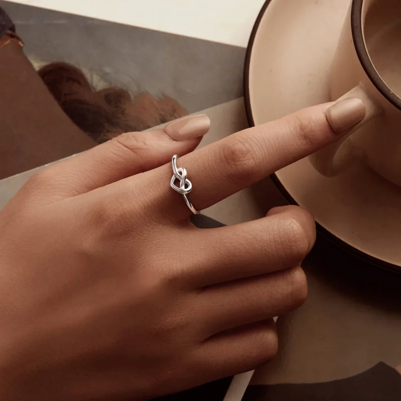 (image for) PANDORA Style Tangled Heart Open Ring - BSR565-E - View 5