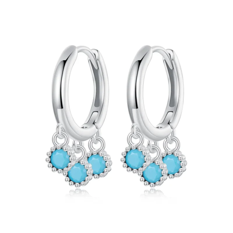 (image for) PANDORA Style Turquoise earrings - BSE1019 - Product Image
