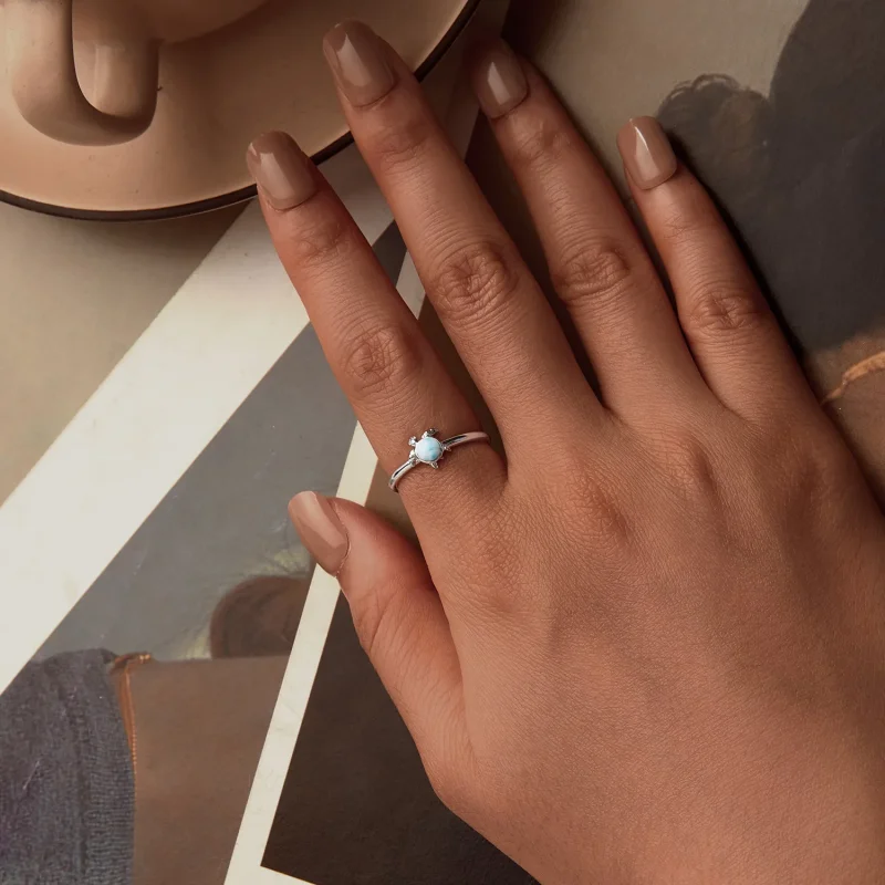 (image for) PANDORA Style Turtle Ring - BSR553-E - View 4