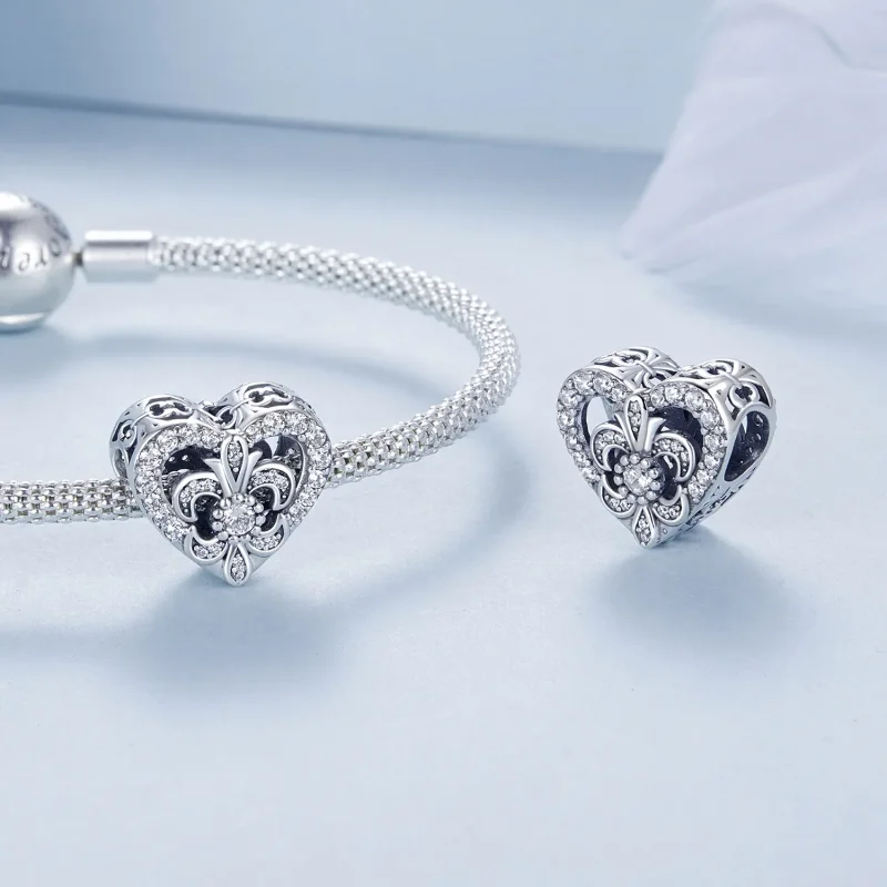 (image for) PANDORA Style Vintage Iris charm - BSC1022 - View 4