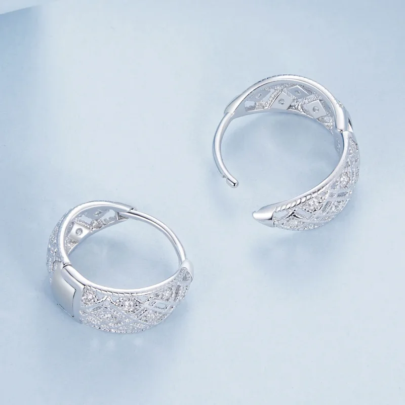 (image for) PANDORA Style Vintage lace earrings - BSE1035 - View 4