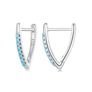 (image for) PANDORA Style V-shaped turquoise earrings - BSE1020
