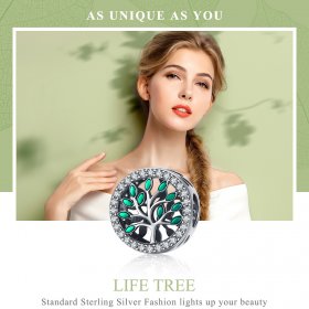 Silver Life Tree Charm - PANDORA Style - SCC1095